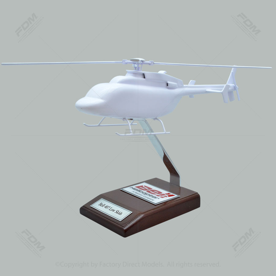 Your Custom Painted Bell 407 Low Skids Model Helicopter Your Custom Painted Bell 407 Low Skids Model Helicopter