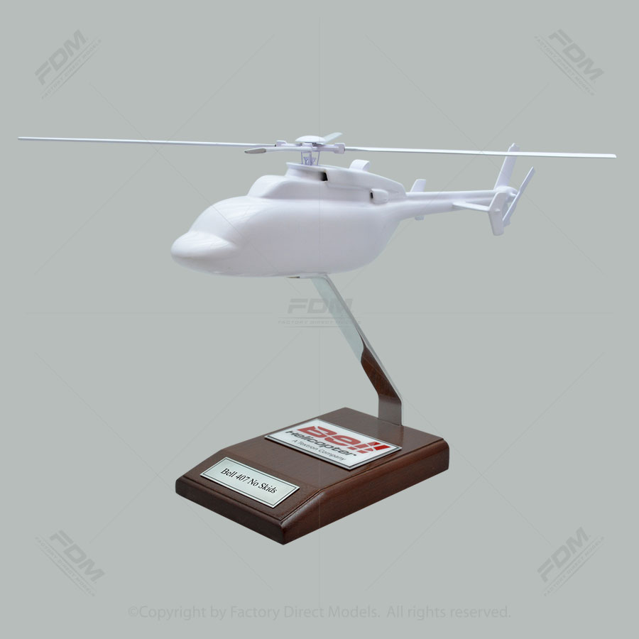 Your Custom Painted Bell 407 No Skids Model Helicopter Your Custom Painted Bell 407 No Skids Model Helicopter