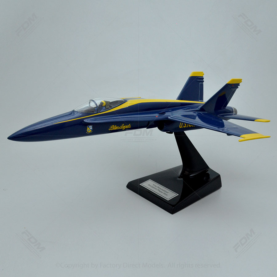 McDonnell Douglas F-18C Blue Angels Model with Detailed Interior McDonnell Douglas F-18C Blue Angels Model with Detailed Interior