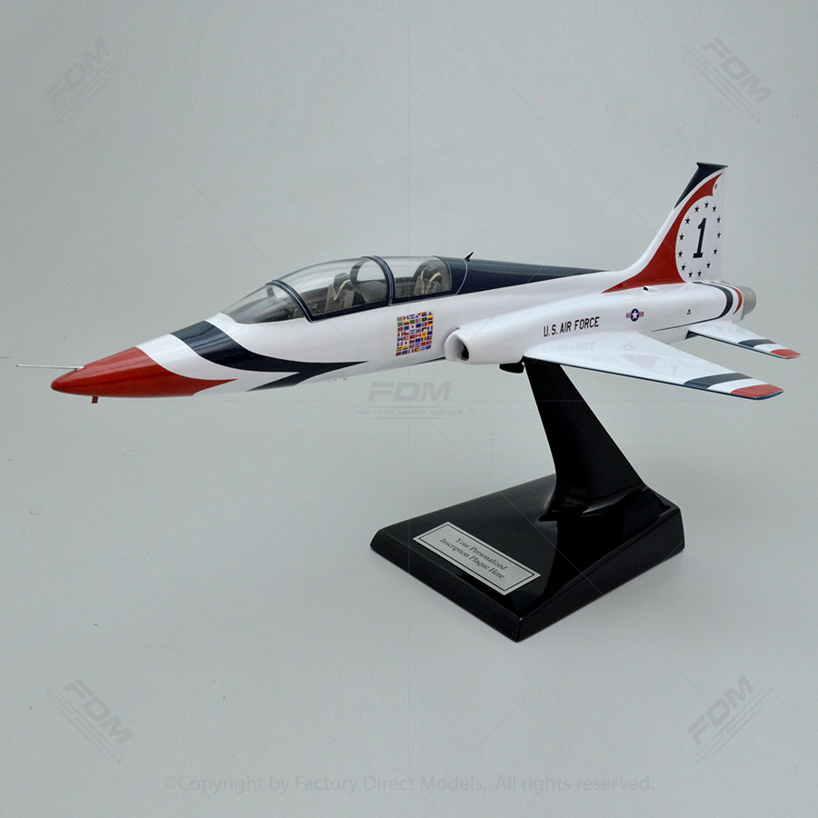 Northrop T-38A Talon with Thunderbird Paint Scheme Clear Cabin Scale Model Aircraft Northrop T-38A Talon with Thunderbird Paint Scheme Clear Cabin Scale Model Aircraft