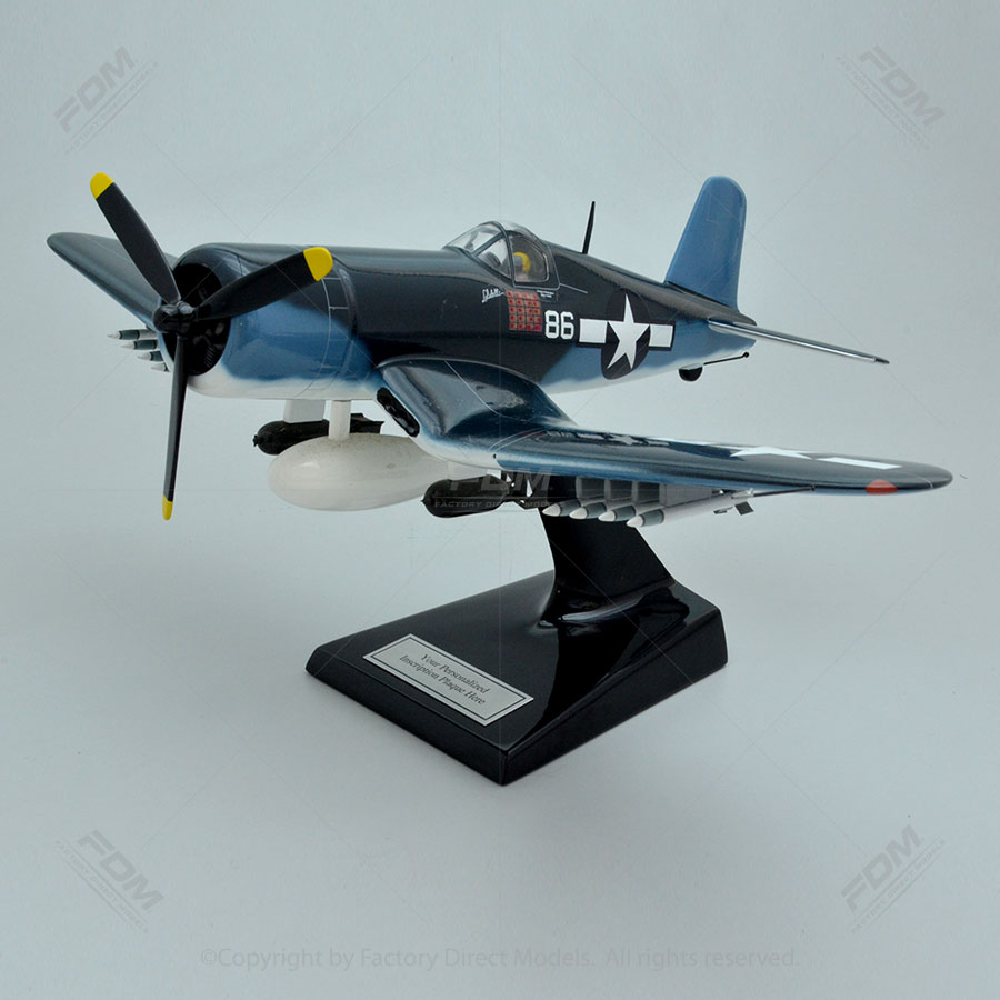 Chance F4U-1A Corsair MKII Pappy Boyington Model with Detailed Interior Chance F4U-1A Corsair MKII Pappy Boyington Model with Detailed Interior