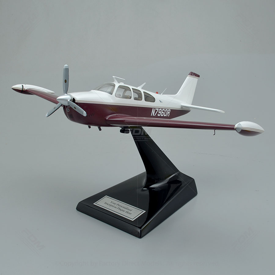 Custom Made Beechcraft A33 Bonanza Model Plane Factory Direct Models