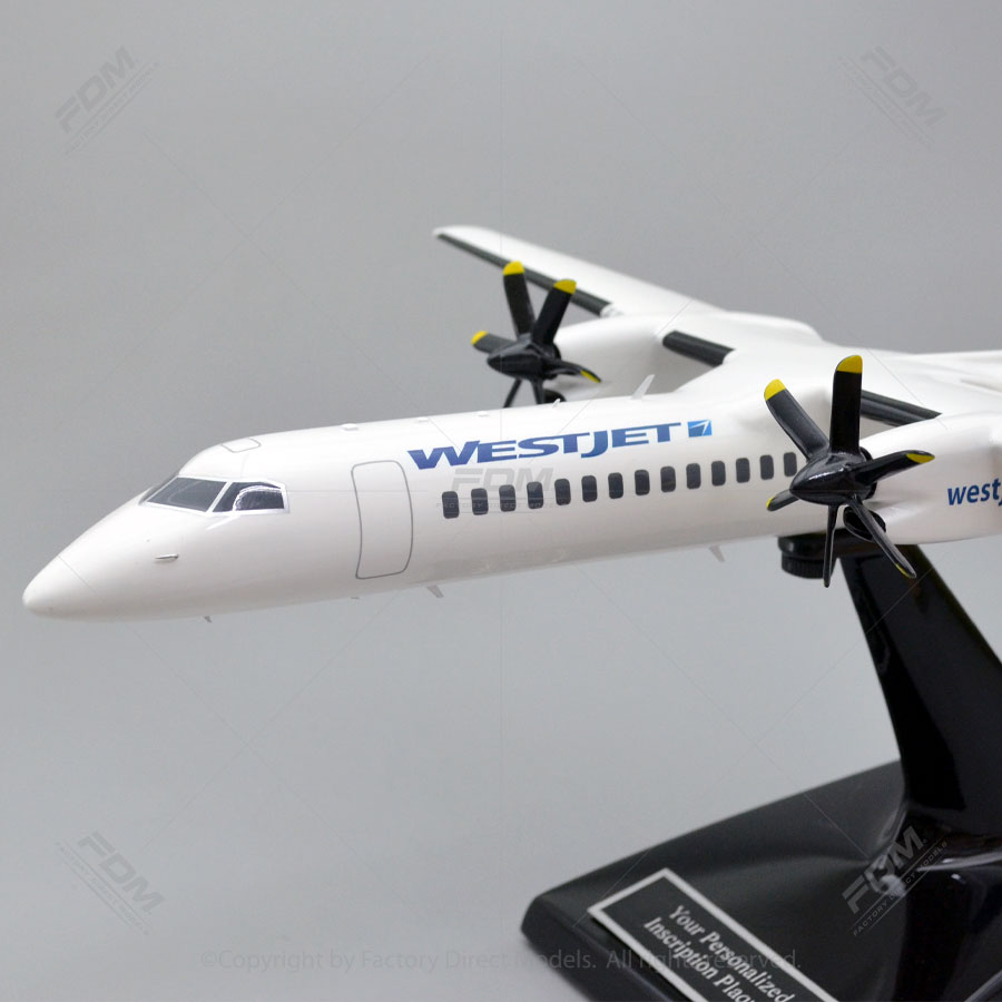 Bombardier Dash 8 WestJet Model Airplane Factory Direct Models