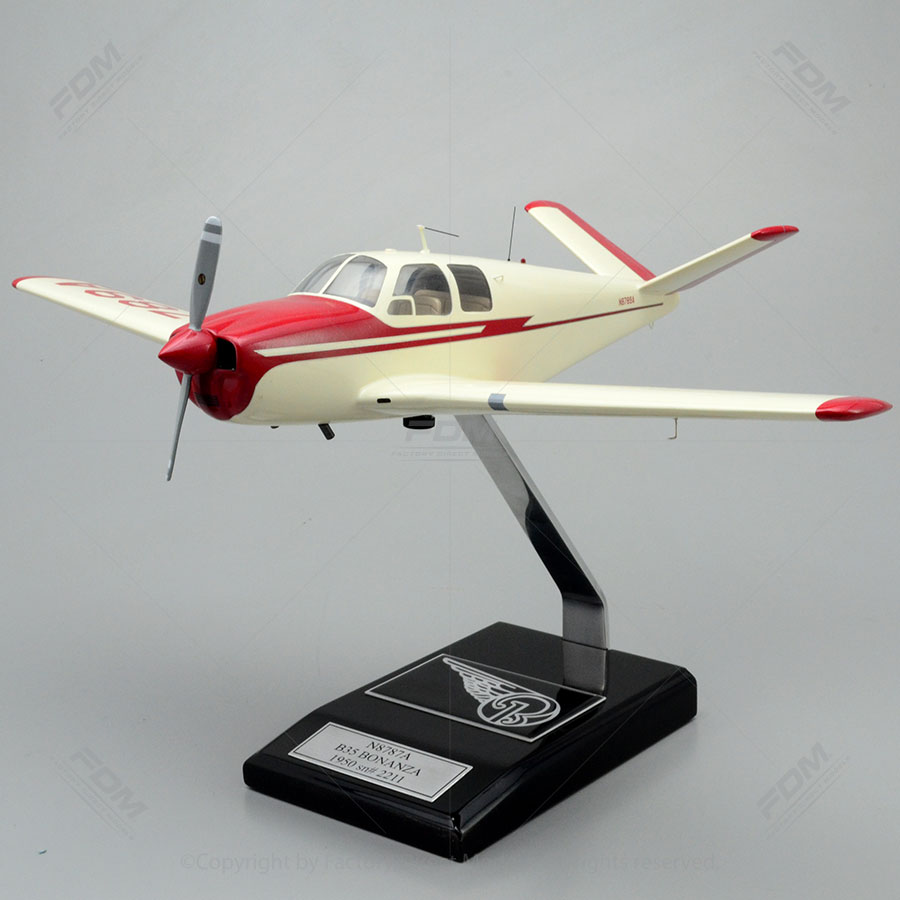 Beechcraft B35 Bonanza Airplane Model Factory Direct Models