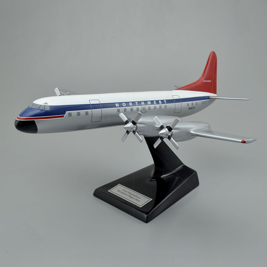 ホビーマスター】ロッキード・L-188 ノースウエスト航空 模型