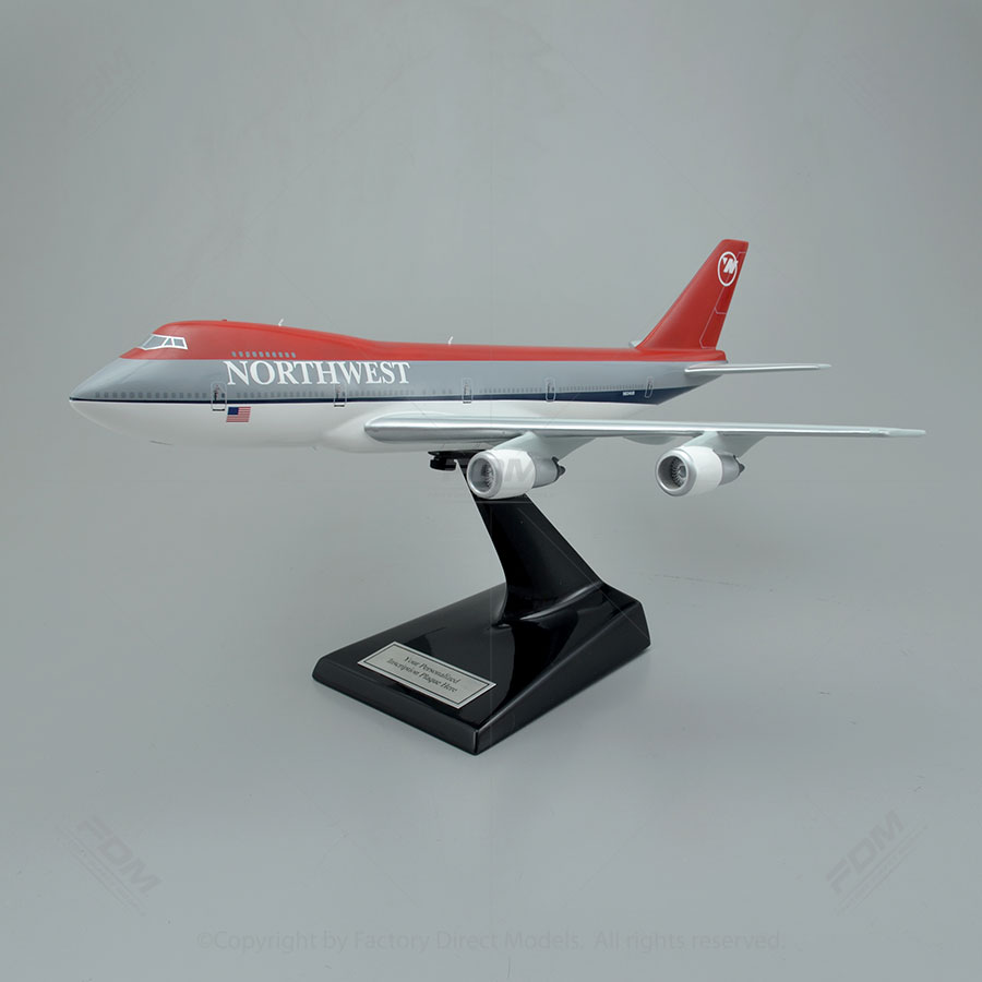 Hasegawa 1/200 Northwest Airlines Boeing 747-200 Model Car 10840 for sale online 