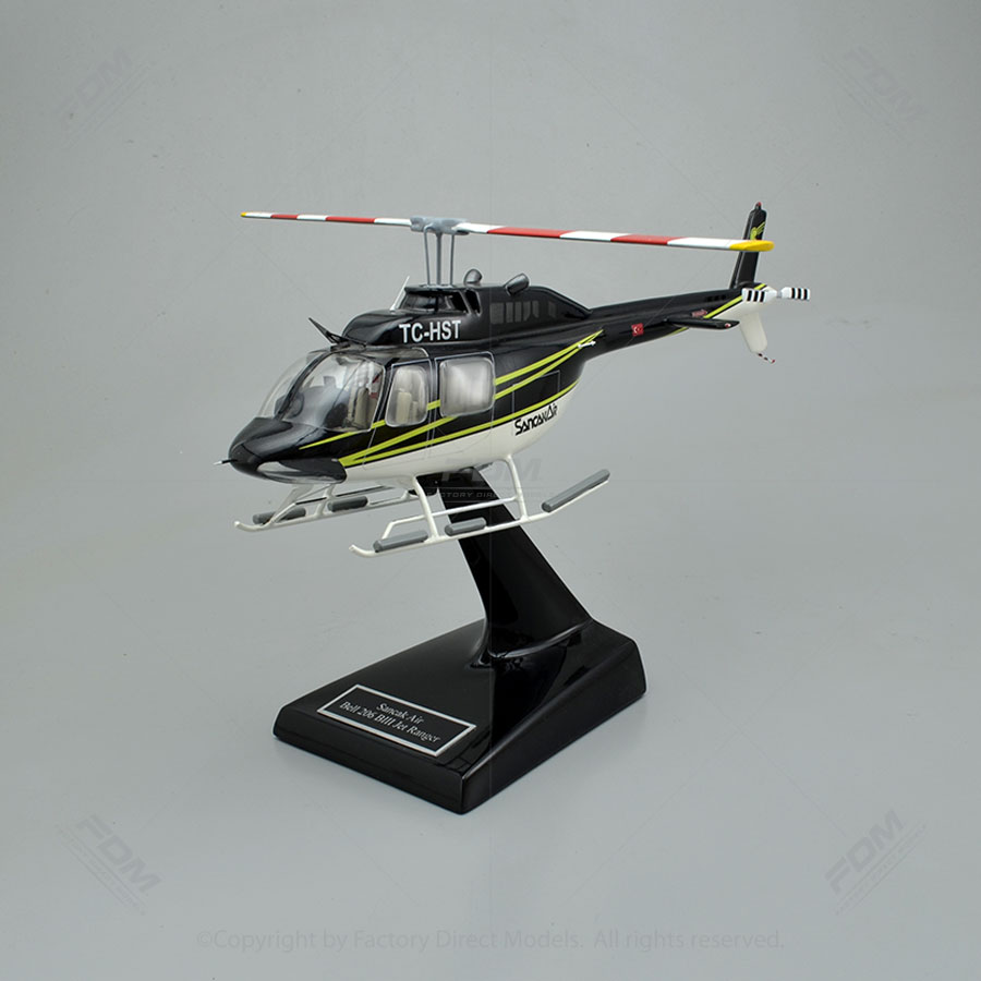 Bell 206B3 JetRanger Custom Model Helicopter Factory Direct Models