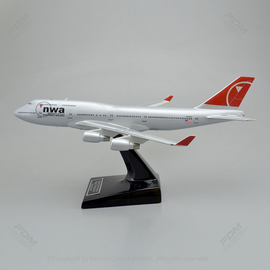 Maquette Schuco 1/500 Boeing 747-400 Northwest Airlines N661US – Die-cast – Occasion Excellent état