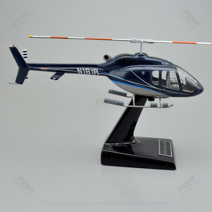Custom Made Bell 505 JetRanger X Helicopter Model with a Detailed