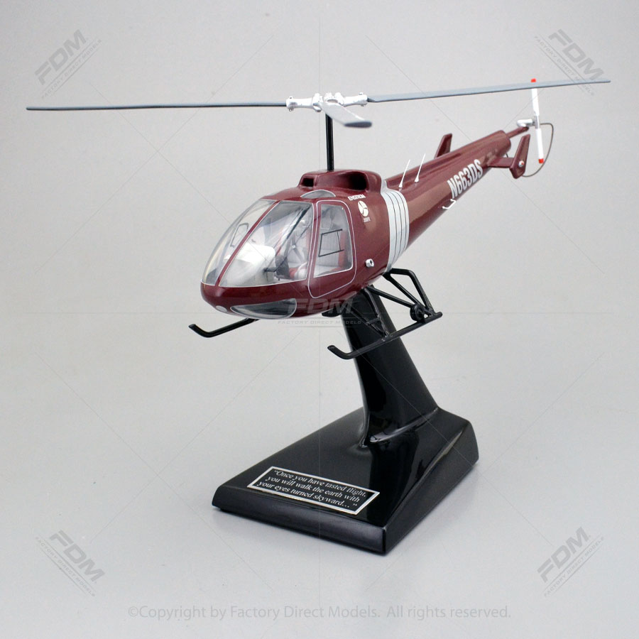 Enstrom 280FX Shark Model Helicopter with a Detailed Interior Factory