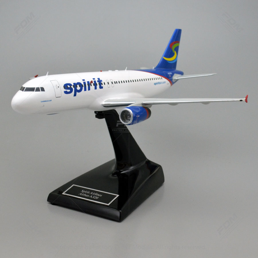 CustomBuilt Airbus A320232 Spirit Airlines Model Factory Direct Models