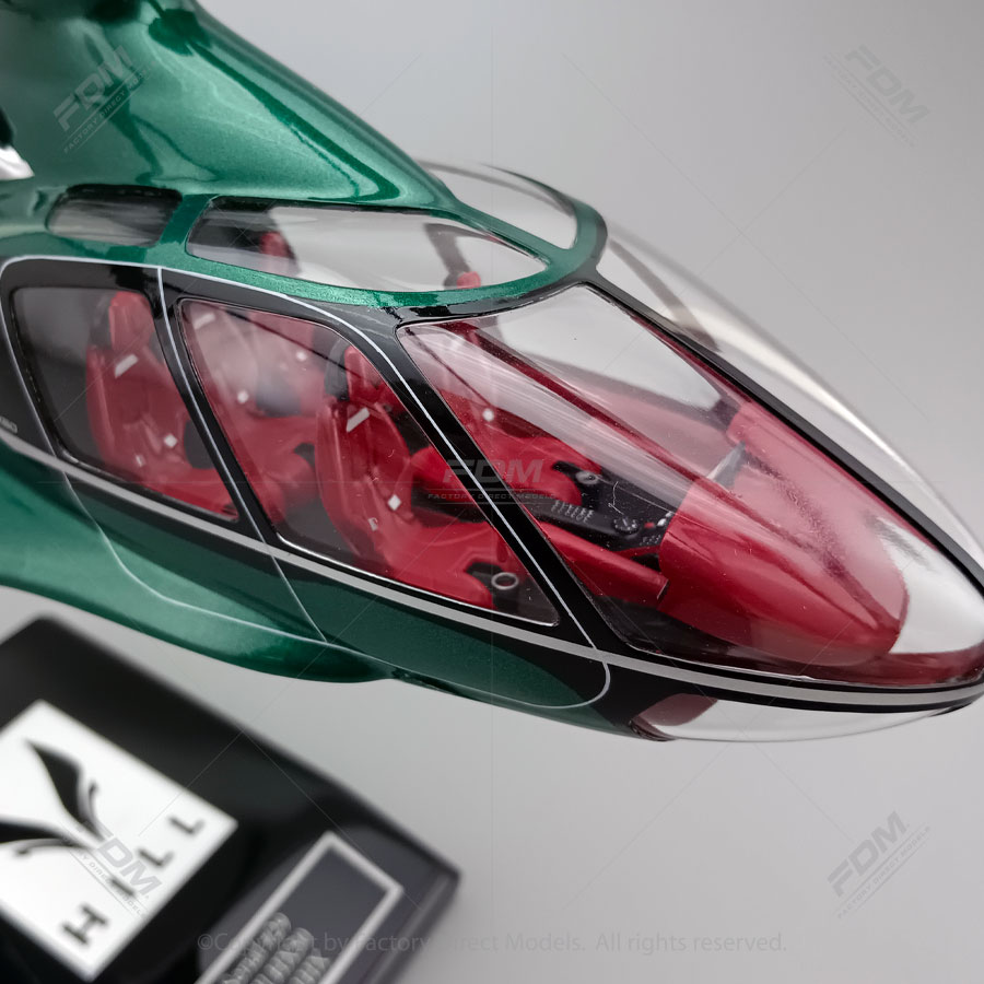 CustomBuilt HILL HX50 Model Helicopter with a Detailed Interior