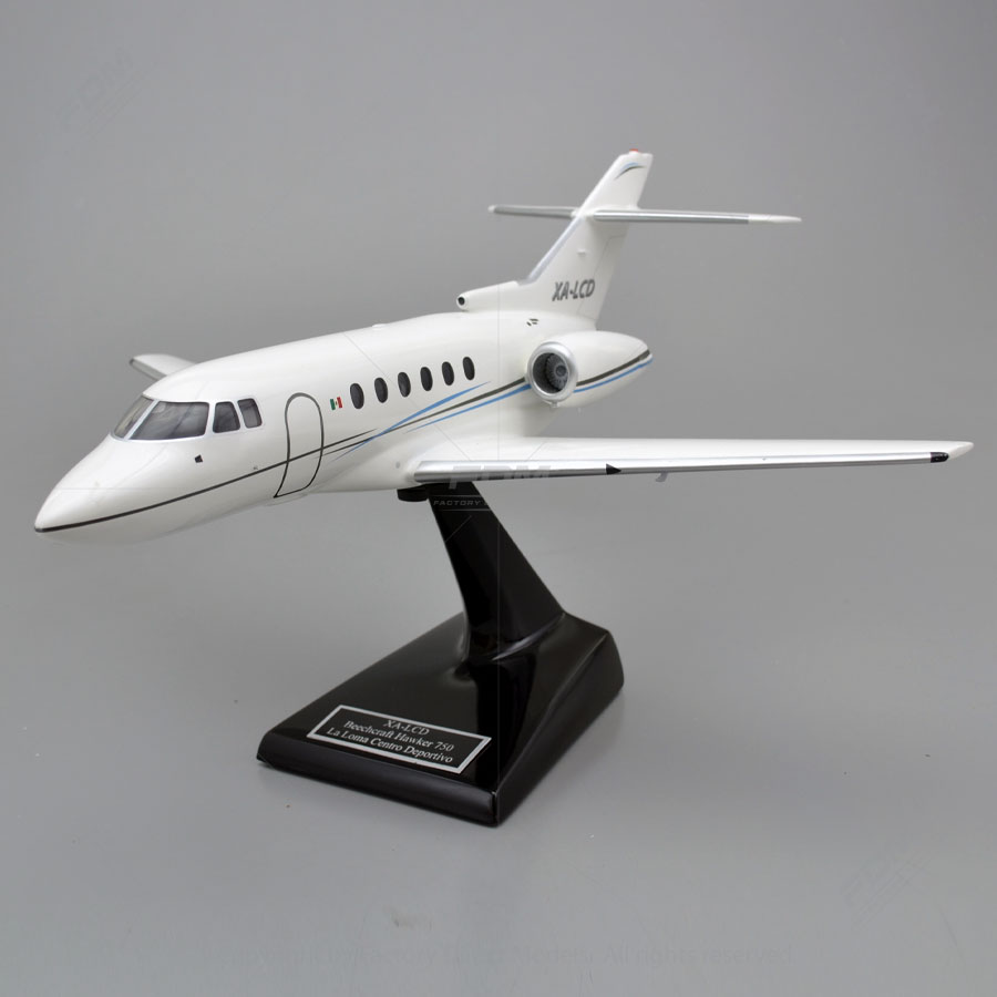 CustomBuilt Hawker Beechcraft 750 Model Aircraft with a Detailed Interior Factory Direct Models
