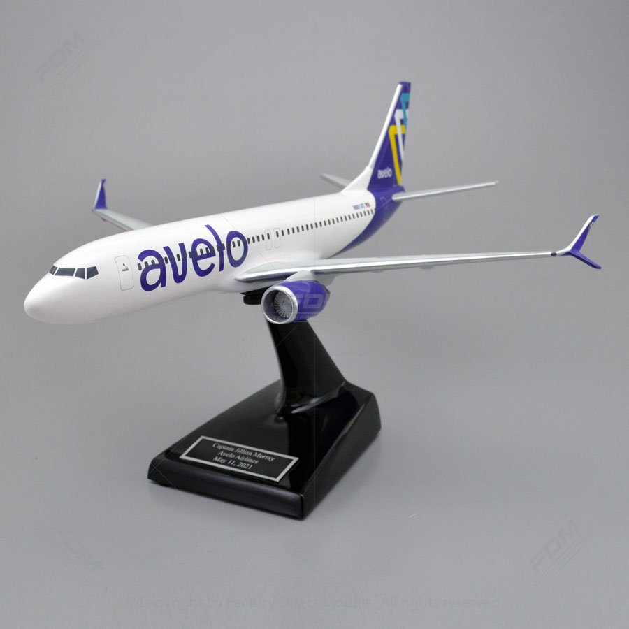 CustomBuilt Boeing 73786N Avelo Airlines Model Airplane Factory
