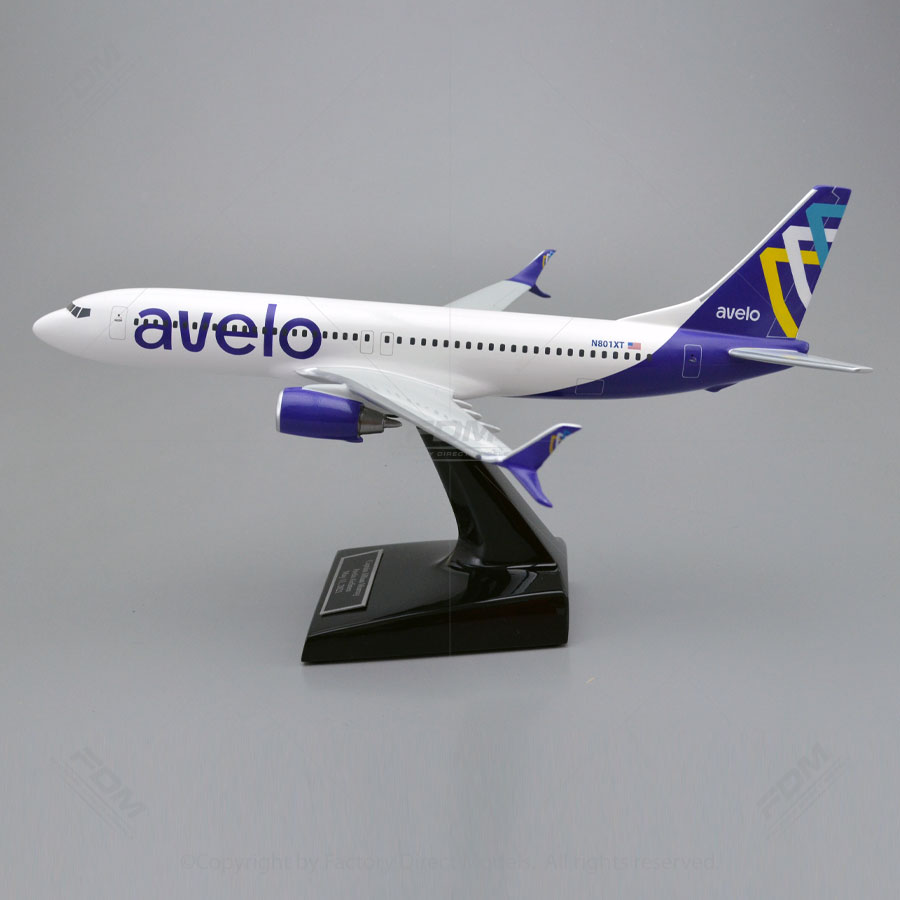 CustomBuilt Boeing 73786N Avelo Airlines Model Airplane Factory