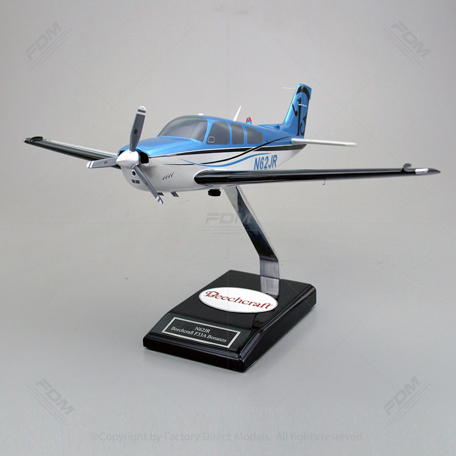 CustomBuilt Beechcraft F33A Bonanza Model Factory Direct Models