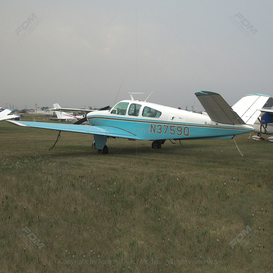 CustomMade Beech V35 Bonanza Airplane Model Factory Direct Models