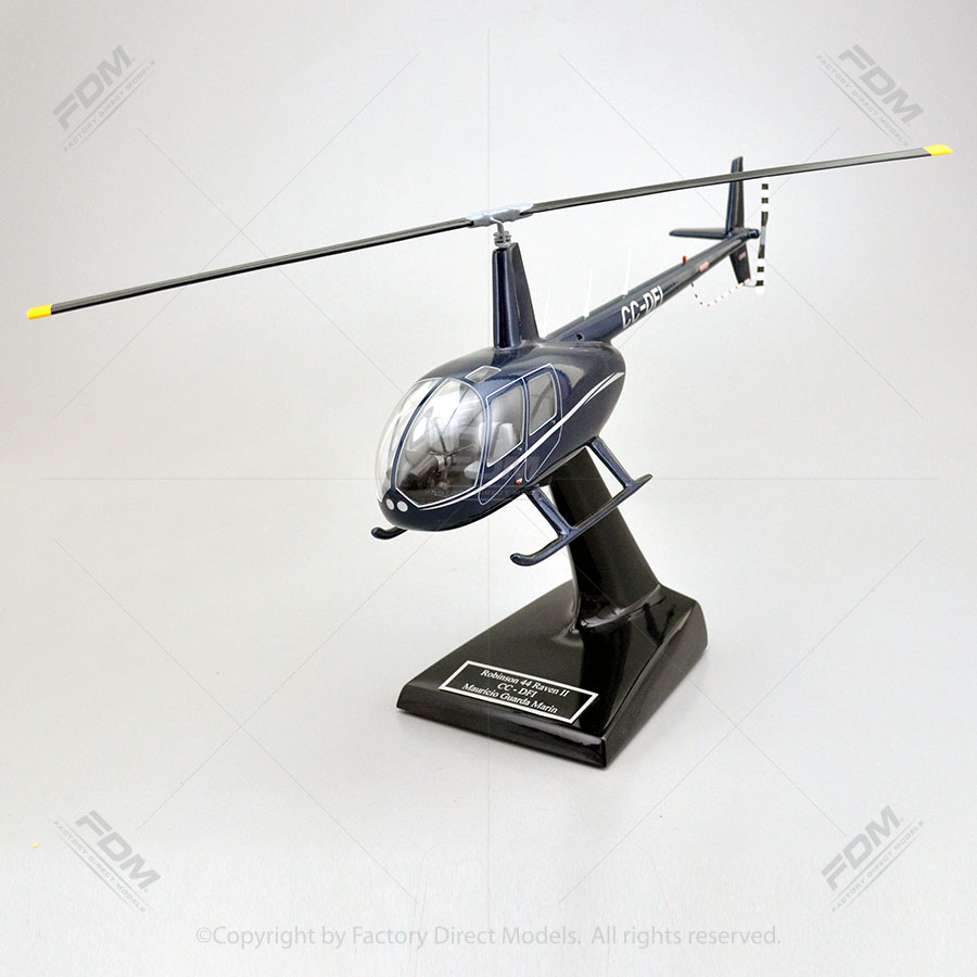 CustomBuilt Robinson R44 Raven II Helicopter Model with a Detailed