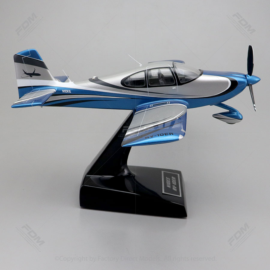 Handcrafted Custom Van's RV-10 Wooden Model Airplane – Personalized ...