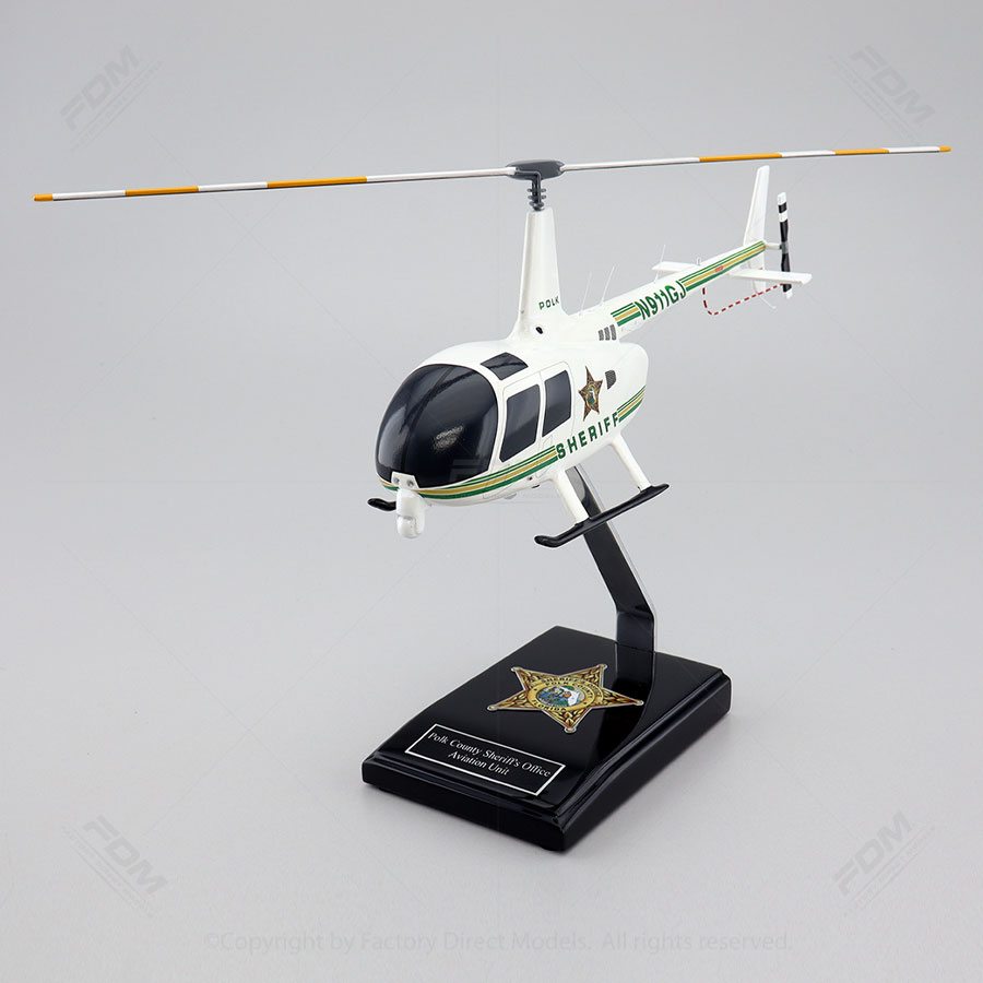 ジャイロコプターロビン Handcrafted Custom-Made Robinson R66 Turbine Polk County Sheriff's